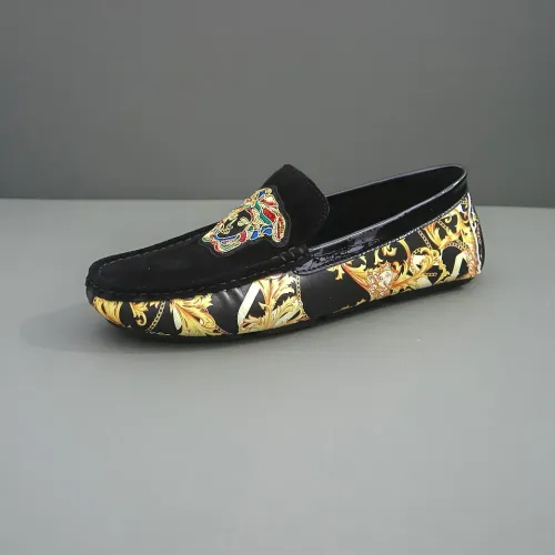 Replica Versace Leather Shoes For Men #1408366 $72.00 USD for Wholesale