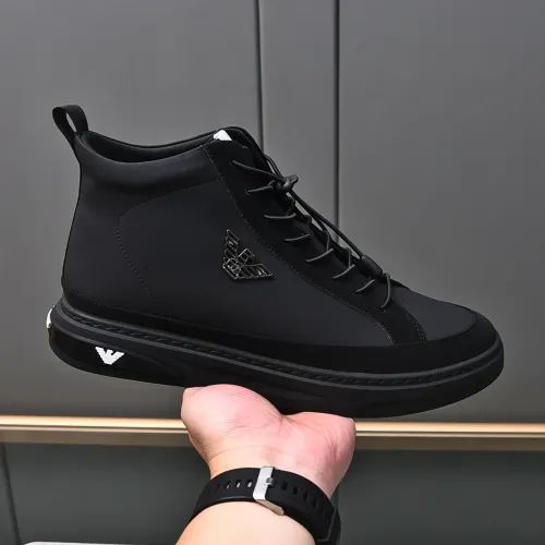 Replica Armani High Tops Shoes For Men #1408400 $82.00 USD for Wholesale