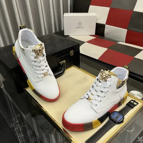 Replica Versace High Tops Shoes For Men #1408405 $82.00 USD for Wholesale