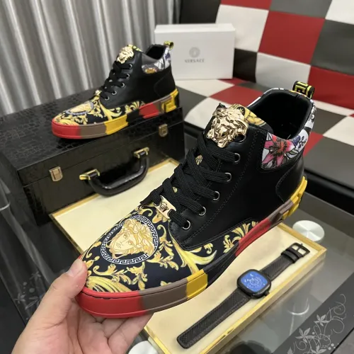 Versace High Tops Shoes For Men #1408408 $82.00 USD, Wholesale Replica Versace High Tops Shoes