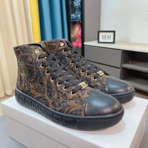 Versace High Tops Shoes For Men #1408413 $80.00 USD, Wholesale Replica Versace High Tops Shoes