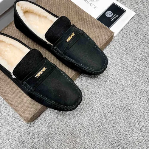 Replica Versace Leather Shoes For Men #1408512 $80.00 USD for Wholesale