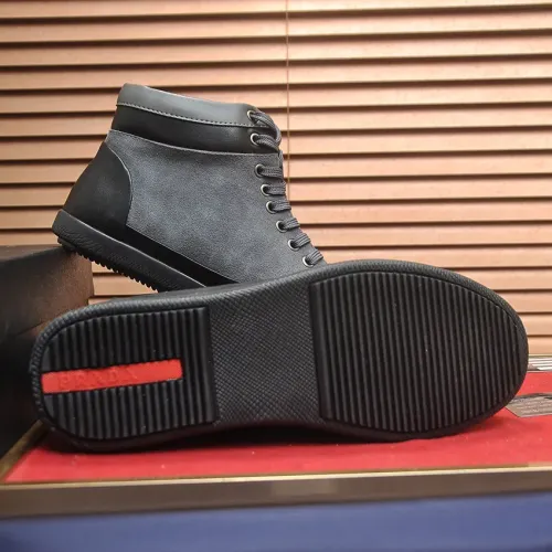 Replica Prada High Top Shoes For Men #1408513 $92.00 USD for Wholesale