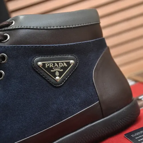 Replica Prada High Top Shoes For Men #1408514 $92.00 USD for Wholesale