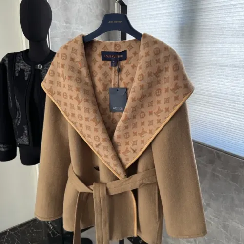 Louis Vuitton LV Coats Long Sleeved For Women #1408548 $416.53 USD, Wholesale Replica Louis Vuitton LV Coats