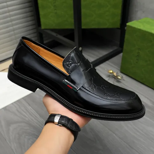 Replica Gucci Oxfords Shoes For Men #1408589 $98.00 USD for Wholesale