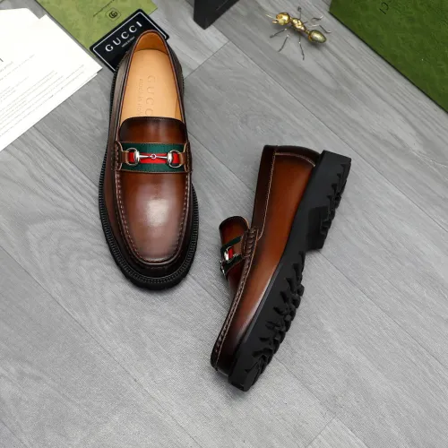 Replica Gucci Oxfords Shoes For Men #1408591 $102.00 USD for Wholesale