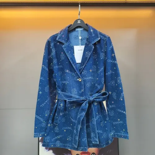 Chanel Coats Long Sleeved For Women #1408592 $105.00 USD, Wholesale Replica Chanel Coats
