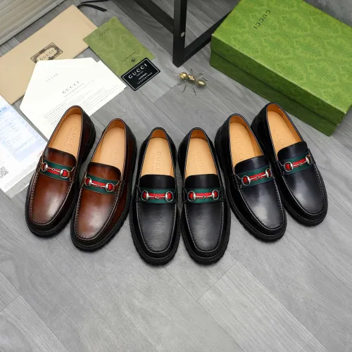 Replica Gucci Oxfords Shoes For Men #1408593 $102.00 USD for Wholesale