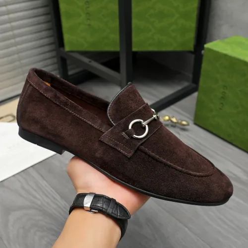 Replica Gucci Oxfords Shoes For Men #1408598 $80.00 USD for Wholesale