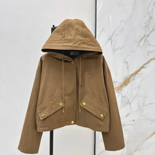 Fendi Jackets Long Sleeved For Women #1408599 $85.00 USD, Wholesale Replica Fendi Jackets
