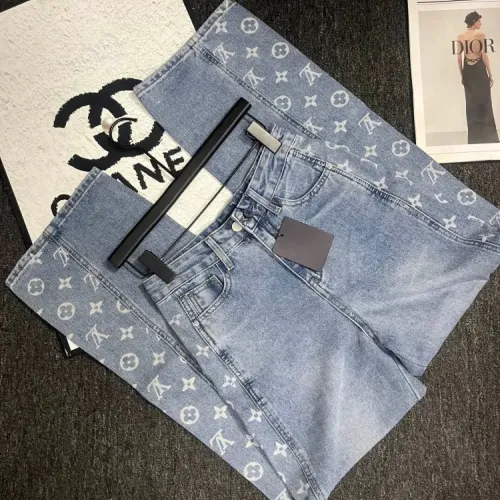 Replica Louis Vuitton LV Jeans For Women #1408607 $72.00 USD for Wholesale