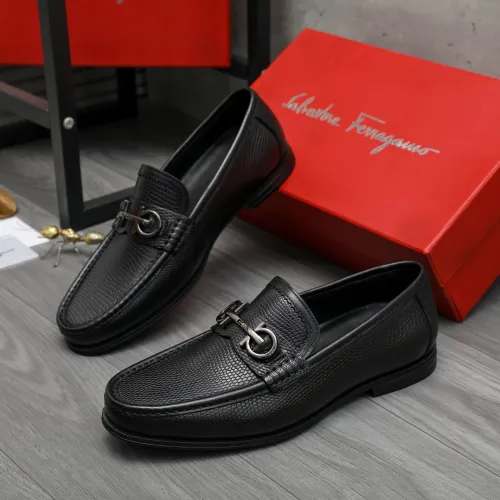 Salvatore Ferragamo Leather Shoes For Men #1408684 $85.00 USD, Wholesale Replica Salvatore Ferragamo Leather Shoes