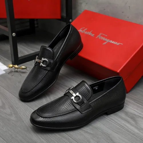 Salvatore Ferragamo Leather Shoes For Men #1408688 $85.00 USD, Wholesale Replica Salvatore Ferragamo Leather Shoes