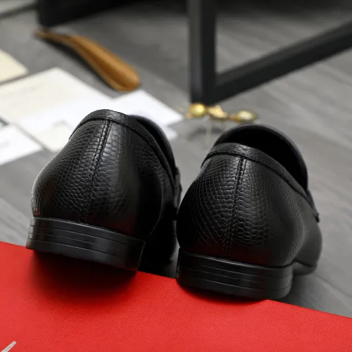 Replica Salvatore Ferragamo Leather Shoes For Men #1408688 $85.00 USD for Wholesale