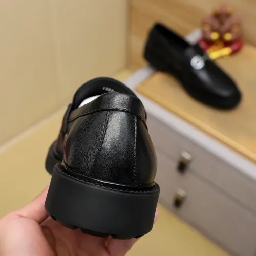 Replica Salvatore Ferragamo Leather Shoes For Men #1408694 $88.00 USD for Wholesale