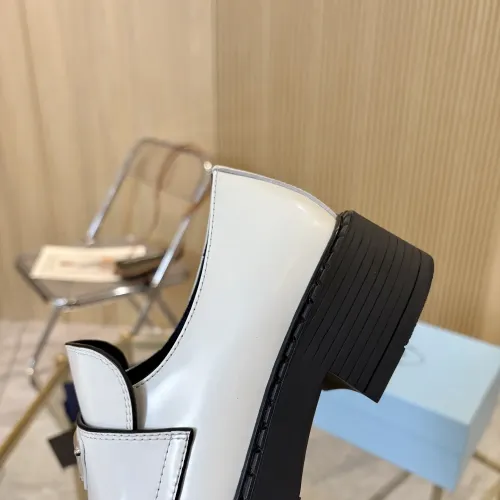 Replica Prada Leather Shoes For Women #1408699 $100.00 USD for Wholesale