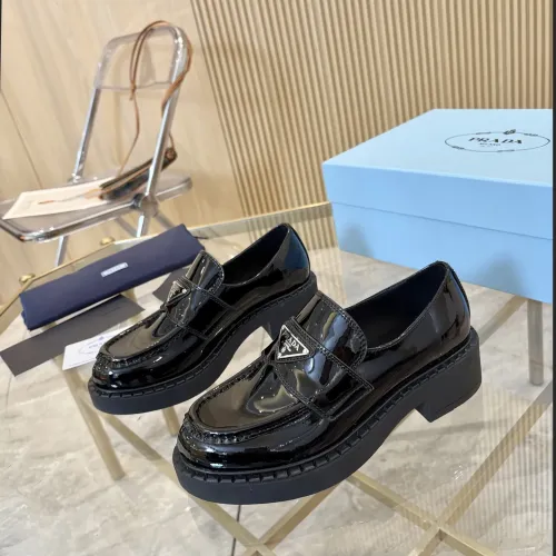 Prada Leather Shoes For Men #1408704 $105.00 USD, Wholesale Replica Prada Leather Shoes