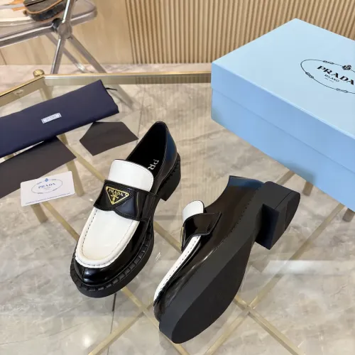 Replica Prada Leather Shoes For Men #1408706 $105.00 USD for Wholesale