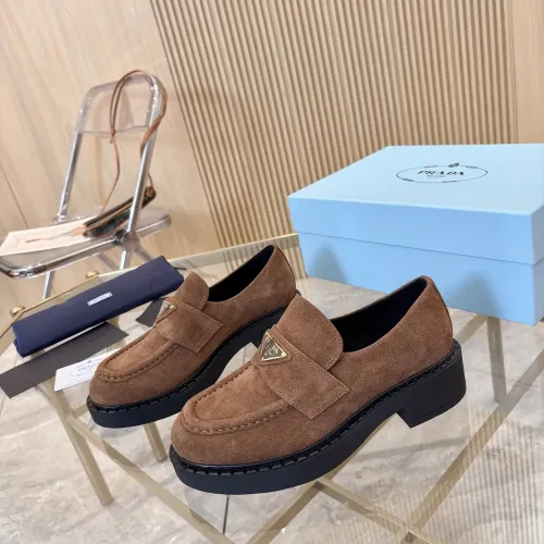 Prada Leather Shoes For Men #1408710 $105.00 USD, Wholesale Replica Prada Leather Shoes