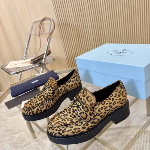 Prada Leather Shoes For Men #1408712 $105.00 USD, Wholesale Replica Prada Leather Shoes