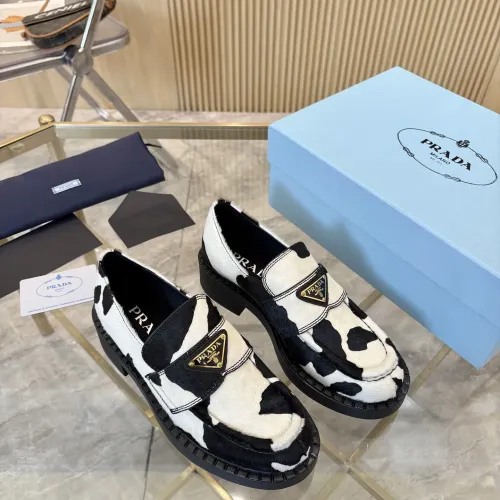 Replica Prada Leather Shoes For Men #1408714 $105.00 USD for Wholesale