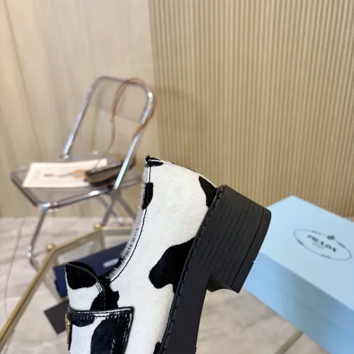 Replica Prada Leather Shoes For Women #1408715 $100.00 USD for Wholesale