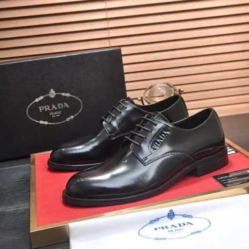 Prada Leather Shoes For Men #1408719 $98.00 USD, Wholesale Replica Prada Leather Shoes