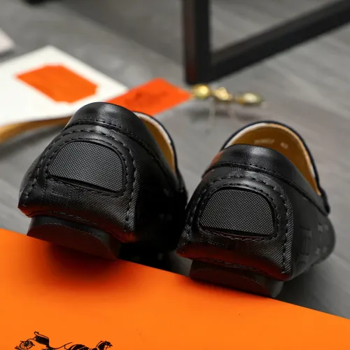 Replica Hermes Leather Shoes For Men #1408723 $82.00 USD for Wholesale