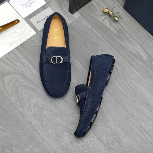 Replica Christian Dior Leather Shoes For Men #1408724 $82.00 USD for Wholesale