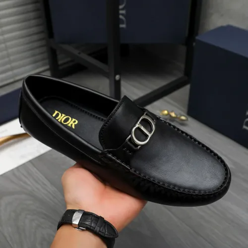 Replica Christian Dior Leather Shoes For Men #1408725 $82.00 USD for Wholesale