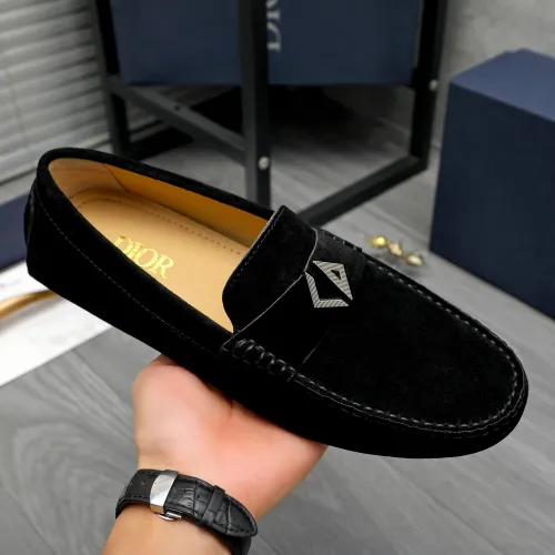 Replica Christian Dior Leather Shoes For Men #1408726 $82.00 USD for Wholesale