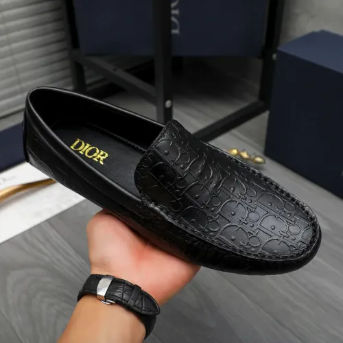 Replica Christian Dior Leather Shoes For Men #1408727 $82.00 USD for Wholesale