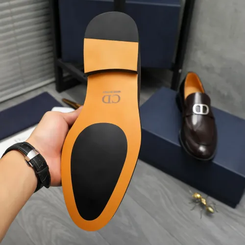 Replica Christian Dior Leather Shoes For Men #1408728 $92.00 USD for Wholesale