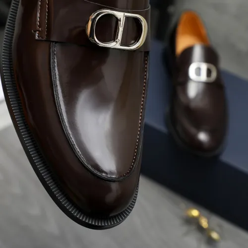 Replica Christian Dior Leather Shoes For Men #1408728 $92.00 USD for Wholesale