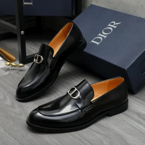 Christian Dior Leather Shoes For Men #1408729 $92.00 USD, Wholesale Replica Christian Dior Leather Shoes