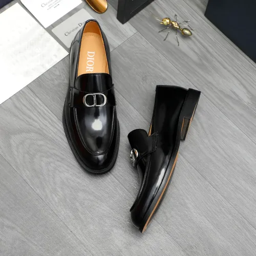 Replica Christian Dior Leather Shoes For Men #1408729 $92.00 USD for Wholesale