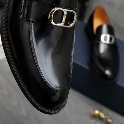 Replica Christian Dior Leather Shoes For Men #1408729 $92.00 USD for Wholesale