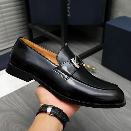 Replica Christian Dior Leather Shoes For Men #1408733 $92.00 USD for Wholesale