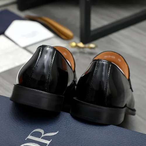 Replica Christian Dior Leather Shoes For Men #1408733 $92.00 USD for Wholesale