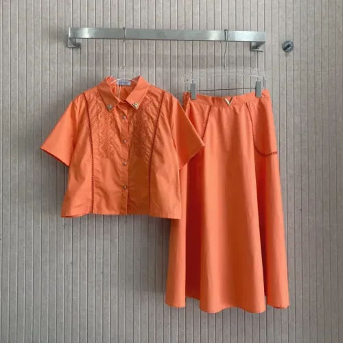 Valentino Tracksuits Short Sleeved For Women #1408742 $88.00 USD, Wholesale Replica Valentino Tracksuits