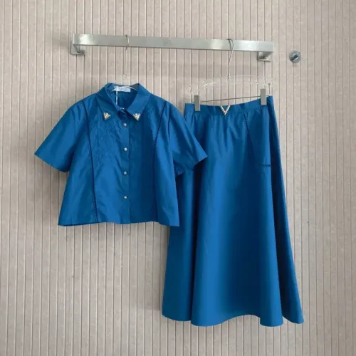 Valentino Tracksuits Short Sleeved For Women #1408743 $88.00 USD, Wholesale Replica Valentino Tracksuits