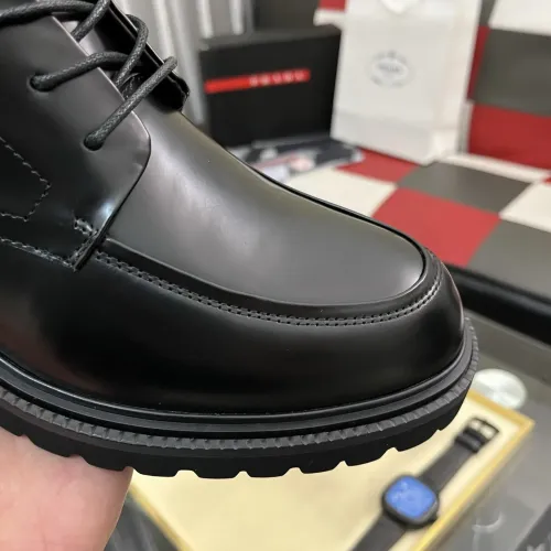 Replica Prada Leather Shoes For Men #1408761 $115.00 USD for Wholesale