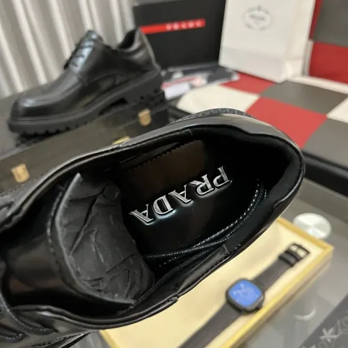 Replica Prada Leather Shoes For Men #1408761 $115.00 USD for Wholesale
