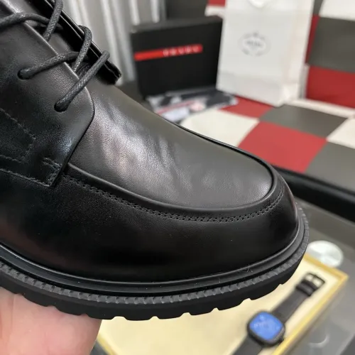 Replica Prada Leather Shoes For Men #1408763 $115.00 USD for Wholesale