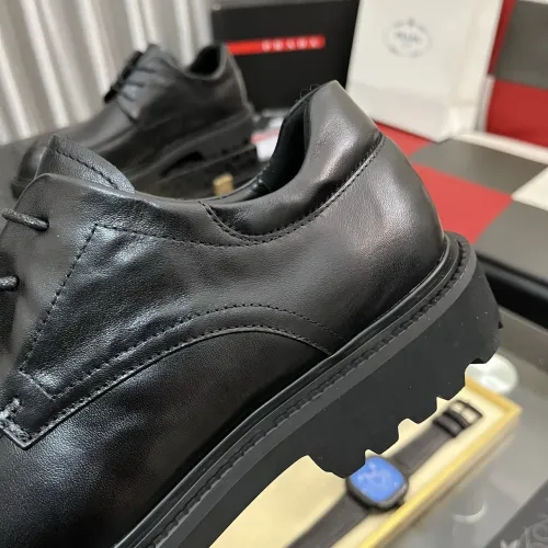 Replica Prada Leather Shoes For Men #1408763 $115.00 USD for Wholesale