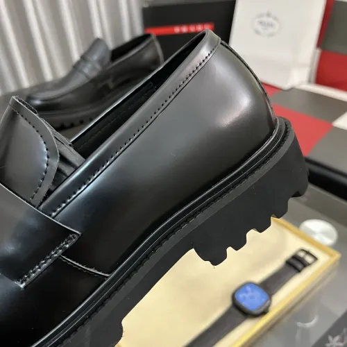 Replica Prada Leather Shoes For Men #1408770 $115.00 USD for Wholesale