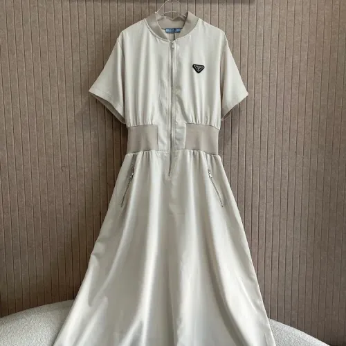 Prada Dresses Short Sleeved For Women #1408776 $76.00 USD, Wholesale Replica Prada Dresses