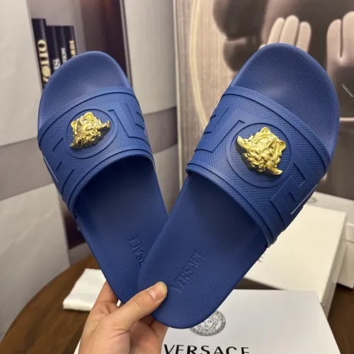 Replica Versace Slippers For Men #1408801 $48.00 USD for Wholesale