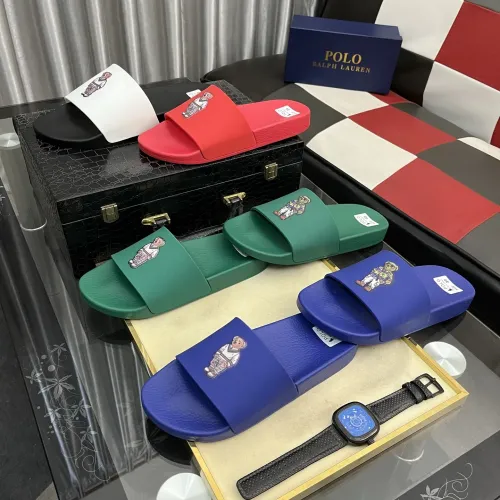 Replica Ralph Lauren Polo Slippers For Men #1408837 $42.00 USD for Wholesale